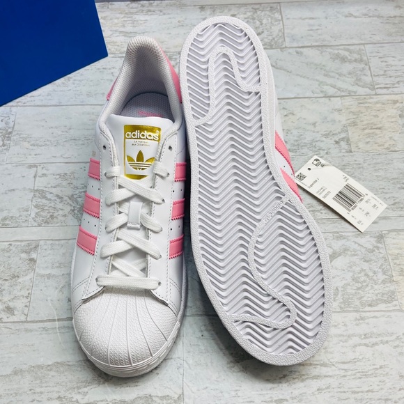 Adidas Superstar white and light pink LAST PAIR - Picture 8 of 8